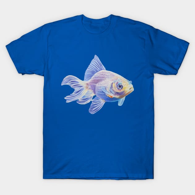 White Goldfish - fish painting (no background) T-Shirt by EmilyBickell